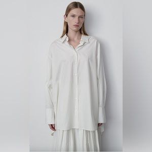 The Row Lulu Oversized Shirt in white size xs. Never worn with tag.